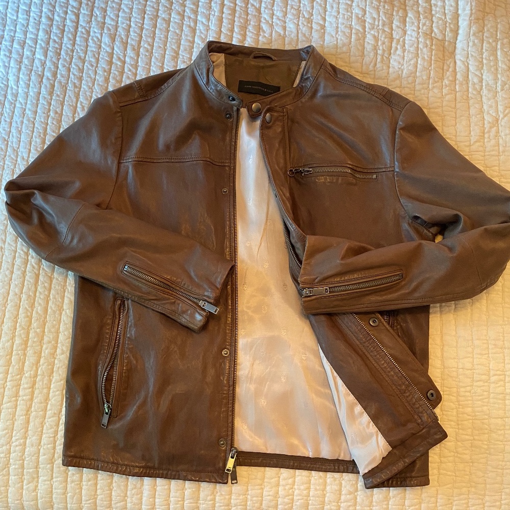 John Varvatos Men’s Leather Jacket